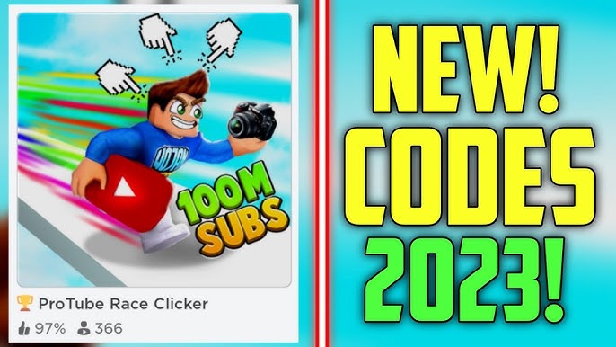 NEW* ALL WORKING CODES FOR PROTUBE RACE CLICKER 2022! ROBLOX