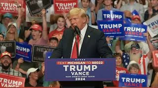 Donald Trump At Michigan Rally I Took A Bullet For Democracy