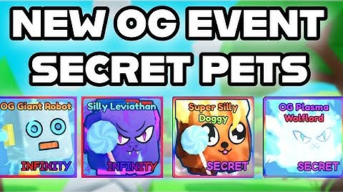 All NEW OG Update Secret Pets in BGSI | Roblox Bubble Gum Simulator Infinity