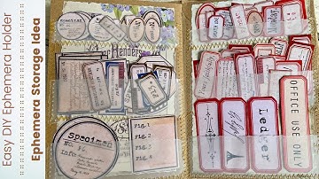 An Easy & Affordable Little DIY File Folder for Ephemera Storage