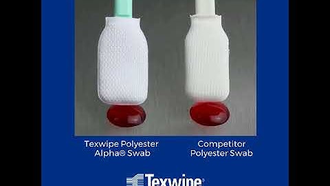 Texwipe swabs comparison with competitors