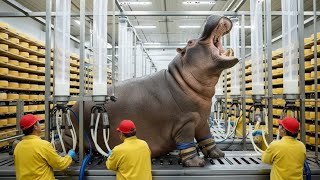Download Lagu Inside the Hippo Cheese Factory – (Full Process) How Million-Dollar Hippo Milk Products Are Made . MP3