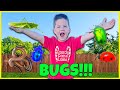 MORNING BUG HUNT with CALEB & MOMMY! Pretend PLAY with BUGS!