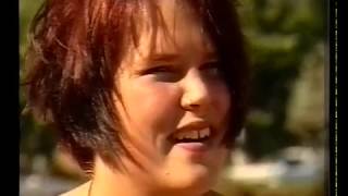 Mia Skäringer 18 år på Kristinehamns lokal-TV 1995