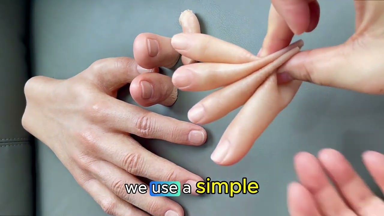 Ultra realistic silicone prosthetic finger|