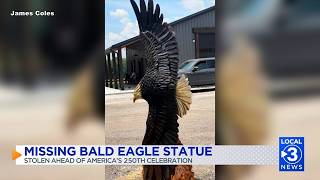 ‘Just bring it back’ Catoosa Co. business owners plead for bald eagle statue to be returned