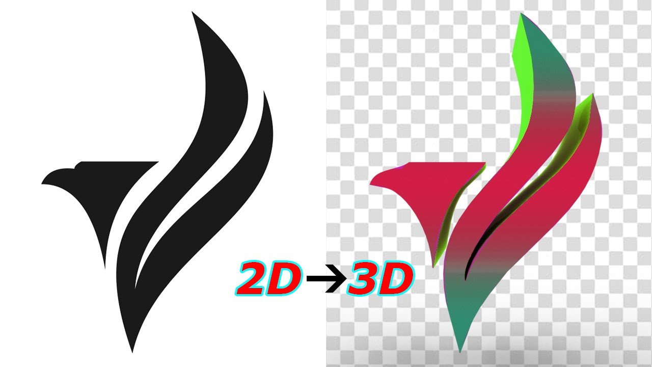 How to Convert 2D image to 3D logo Using Phtoshoop-Free Logo ...