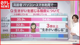 【解説】高齢者によるネット利用急増…「生きがい」は3倍以上の調査も