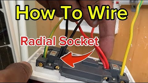 Hoe je een radiale contactdoos aansluit in een elektrische installatie.