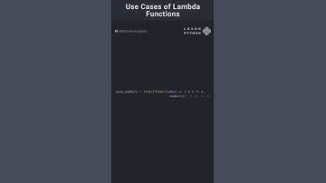 Use Cases of Lambda Functions in Python #pythonlearning #programming #coding #python