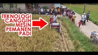 Teknologi Canggih!!! Mesin Panen Padi / Mini Combine Harvester FIRMAN