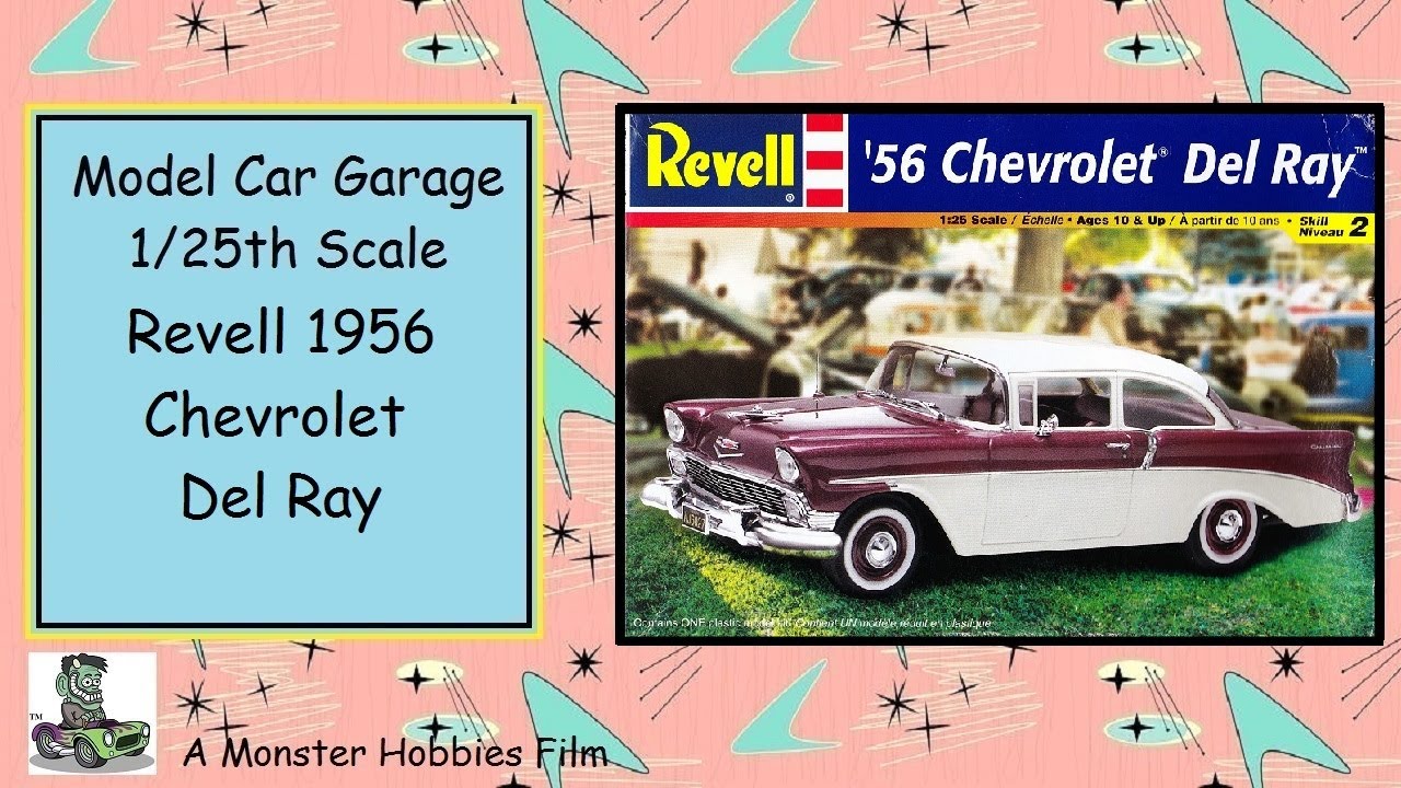 Revell-Monogram 1956 Chevrolet Del Ray (2 in 1) Plastic Model Car Kit 1/25  Scale #