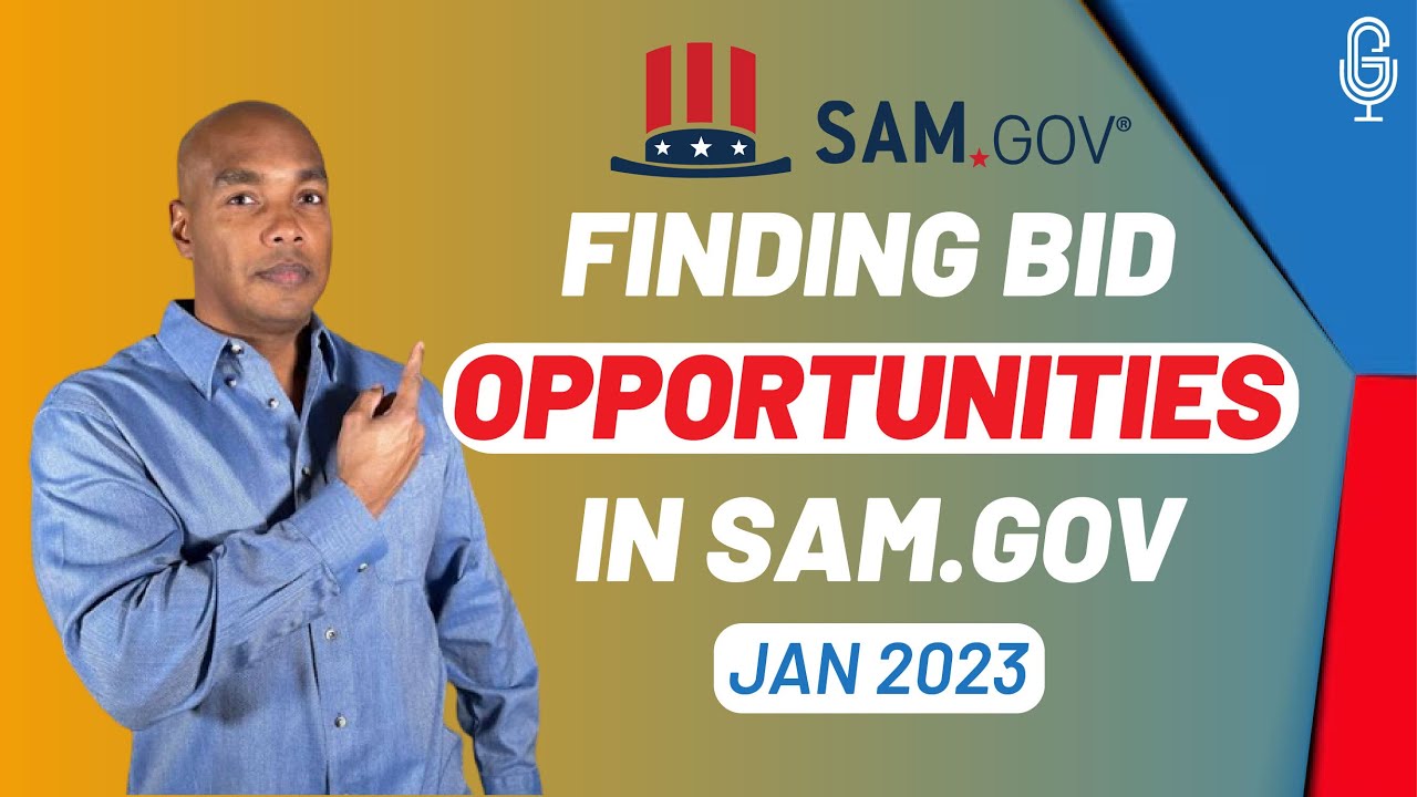 How To Find Bid Opportunities In SAM.GOV? Bid Opportunities Of