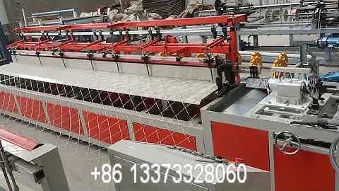 100x100mm eye chain link fence netting diamond mesh machine