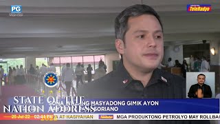 SONA walang masyadong gimik ayon kay Direk Paul Soriano | SONA 2022 (25 July 2022)