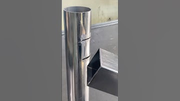 Tricks for connecting round pipes and square pipes #welding #tricks  #weldingtutorial #welder #diy