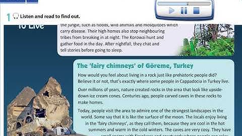 Excel 9 module 3 p34 ex1 What a strange place to live listening