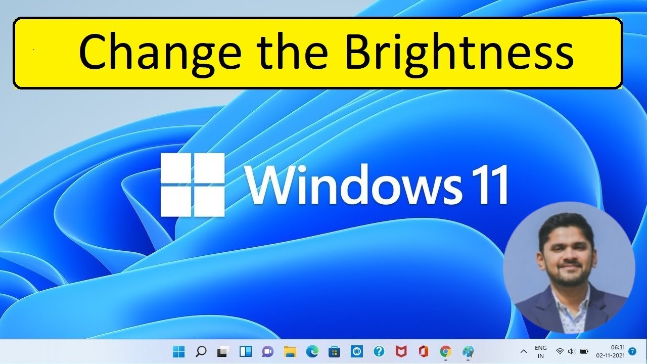 How to change Brightness on Windows 11 - YouTube