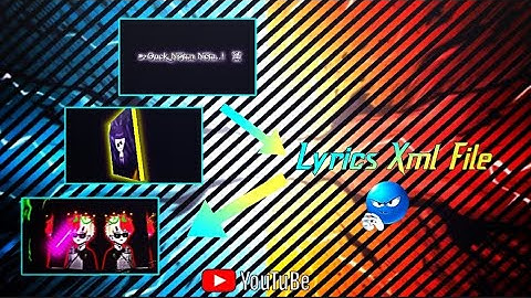 New Xml File|💫☺️ Attitude Lyrics Video 😎|| Black Screen Xml 📩|| Xml File |AlightMotion 🥷