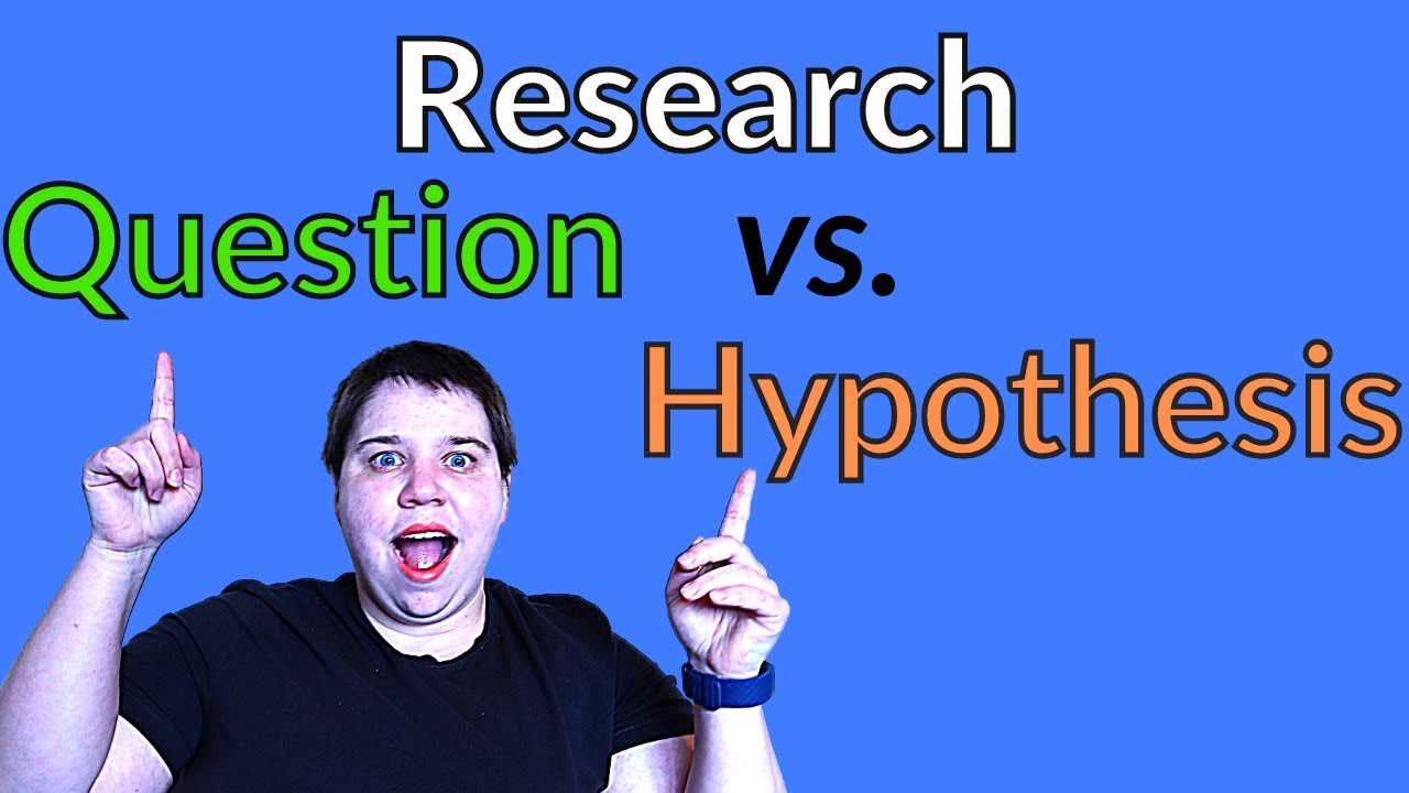 the research question and hypothesis