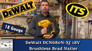 DeWalt DCN680N-XJ 18V/20V XR Brushless Brad Nailer review by Spend Time, Save Money, DIY 5,586 views 1 year ago 10 minutes, 1 second