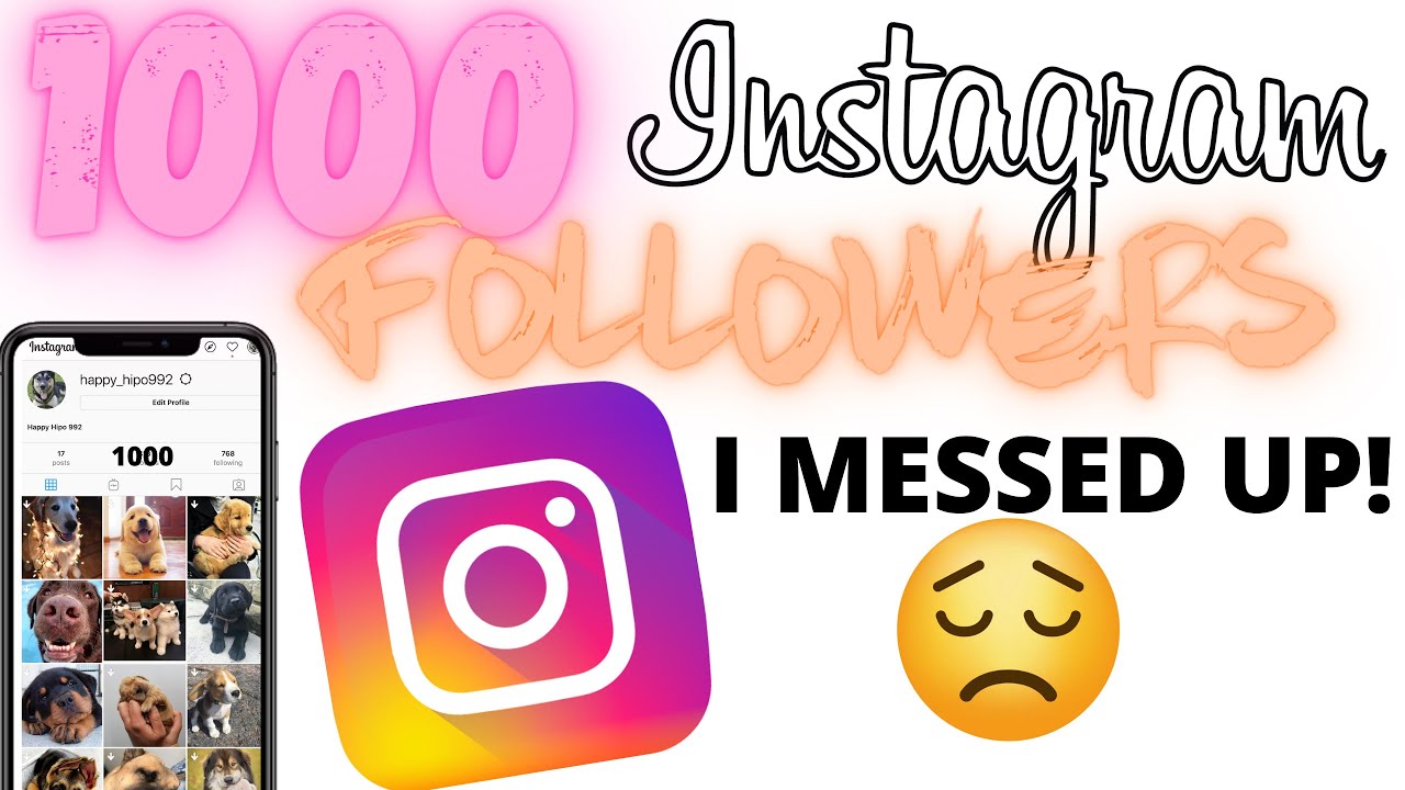 Day 4 Of Getting 1000 Instagram Followers - I Messed Up! - YouTube
