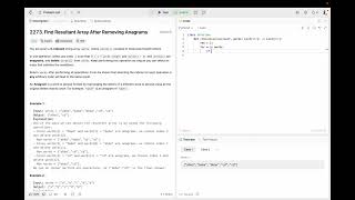 Find Resultant Array after Removing Anagrams