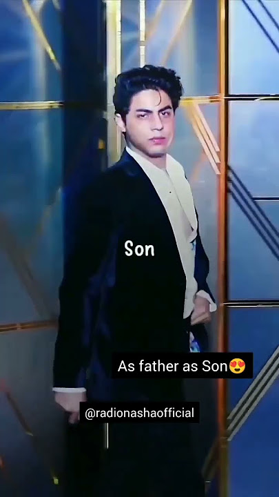 As Father as Son😍🔥#shahrukkhan #aryankhan #coolretro #radionasha