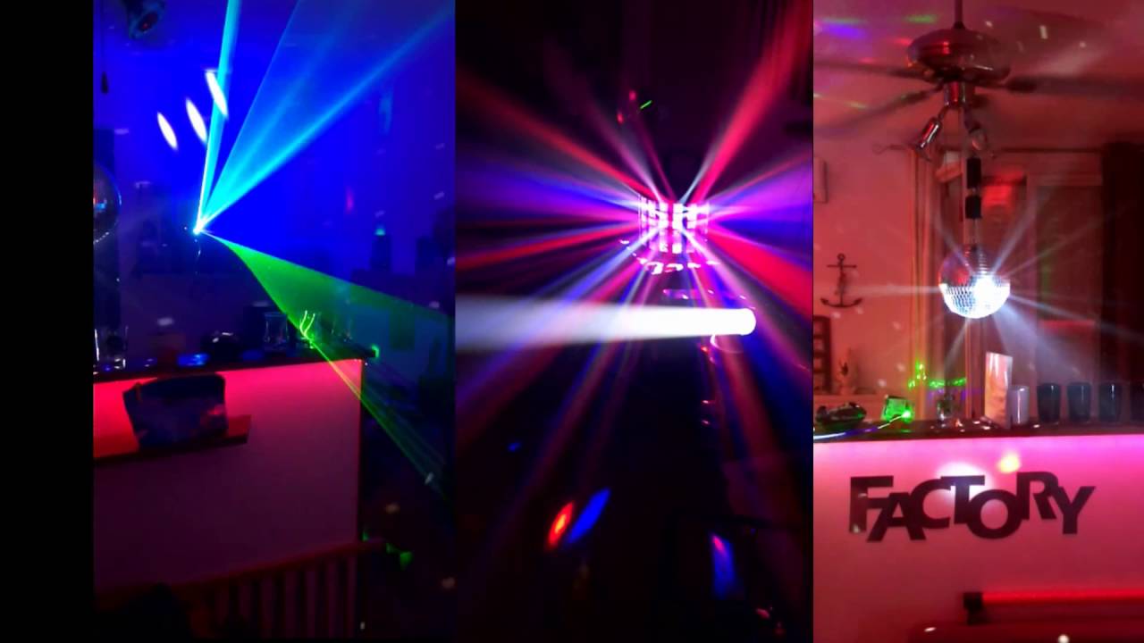 Système de jeux de lumières de mon domicile. Ambiance Discothèque