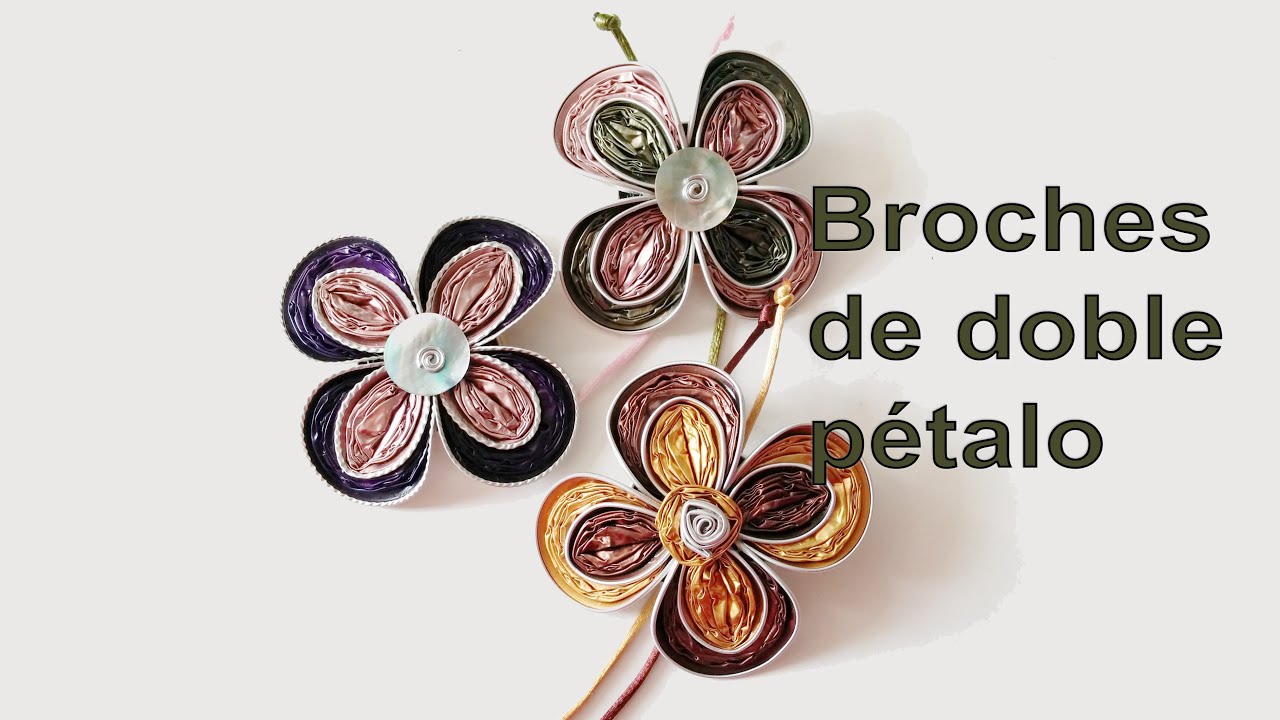 Broche de doble pétalo con cápsulas Nespresso - YouTube