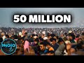 Top 10 Largest Crowds Ever Caught on Camera