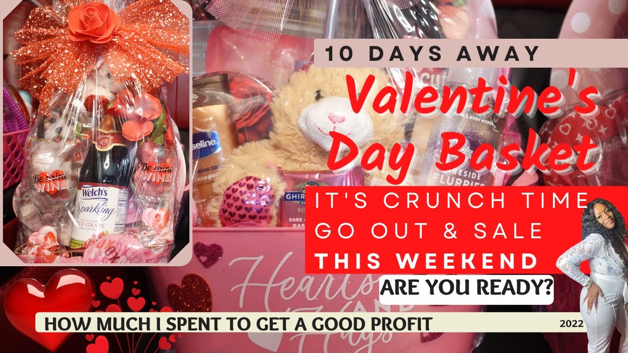Valentine's Gift Ideas under $15 | SELLING GIFT BASKETS | IT'S CRUNCH TIME | #PricingGiftBaskets