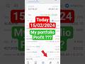 Today My Portfolio Update || 19/02/2024 #banknifty #nifty #optiontrading #stockmarket