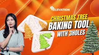 Christmas Tree Mold Baking Tool with 3 Holes