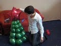 Фигура из шариков. Елка из линколунов. Схема плетения. Balloon shapes Christmas tree.