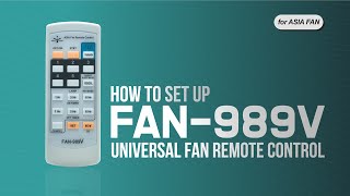 How to Set Up Universal Fan Remote Control F989V