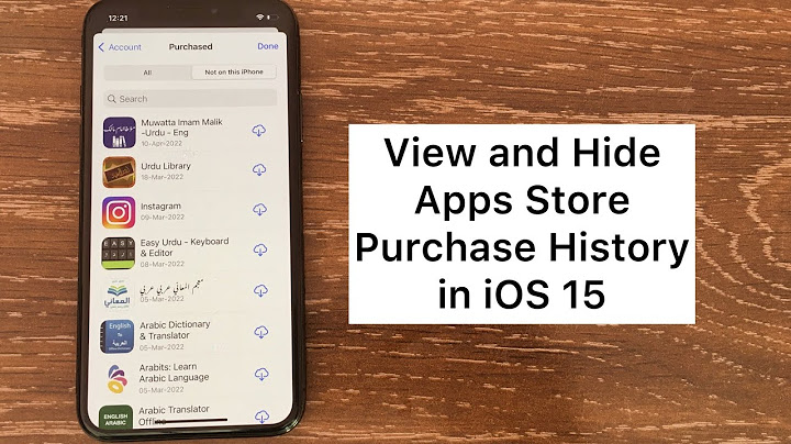 How to delete purchase history on iphone app store