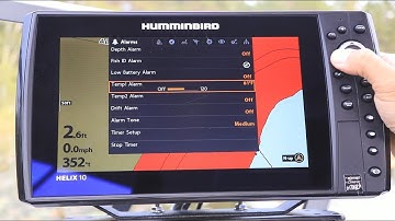 Humminbird HELIX How To: Temperature Alarm