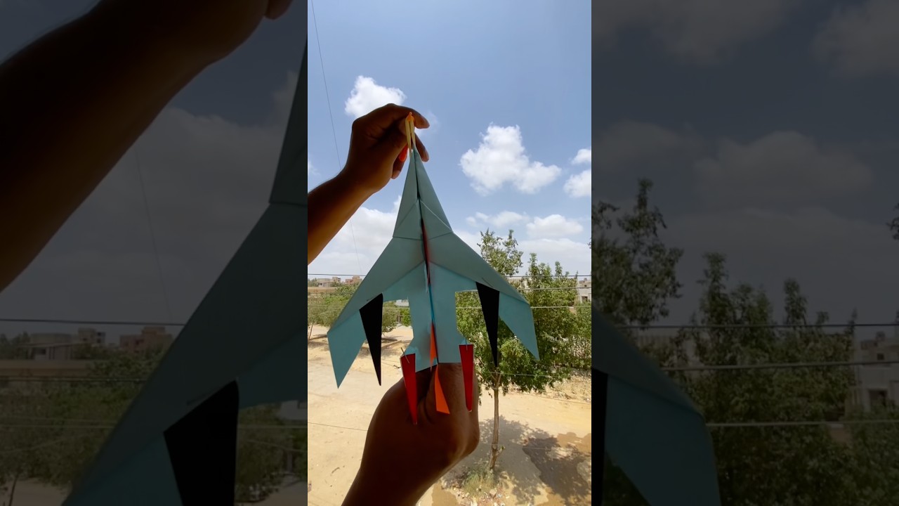 Air Pioneer Jet Paper Airplane Fly Forever At The Sky