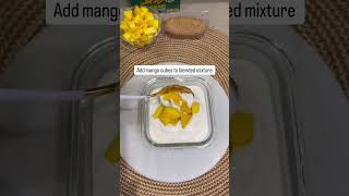 High protein mango cheesecake | No Baking| Must try #youtubeshorts #youtubevideo #food
