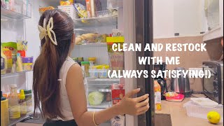 FRIDGE CLEANING AND RESTOCK | EASY AND CHEAP DIY ALL PURPOSE CLEANER | GROCERY HAUL
