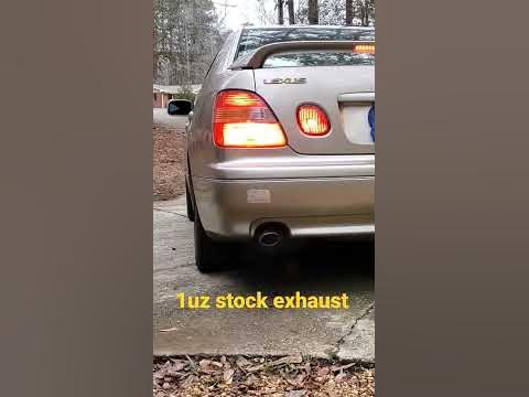 lexus gs400 stock exhaust 1uzfe - YouTube