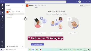 Create a new Ticketing Instance in a Teams Channel