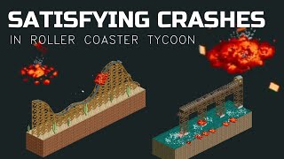 Oddly Satisfying Crashes in Roller Coaster Tycoon screenshot 2