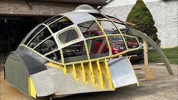 Full Scale B-36 Peacemaker Build Forward Canopy section Interior Frames Completed