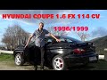 Hyundai Coupe 1.6 FX 16v 1996-1999. El éxito comercial de Hyundai. Amor de juventud.
