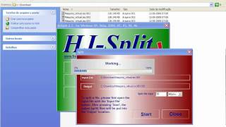 Como usar o HJ Split para juntar os arquivos do disco virtual