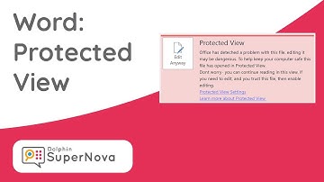 Learn Word With SuperNova: Open & Read Protected Documents