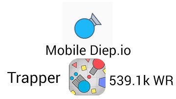 Mobile Diep.io FFA Trapper 539.1k WR/모바일 다이피오 개인전 트래퍼 세계기록  539.k