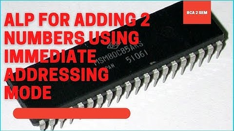 Program to add two 8 bit numbers in 8085 Simulator